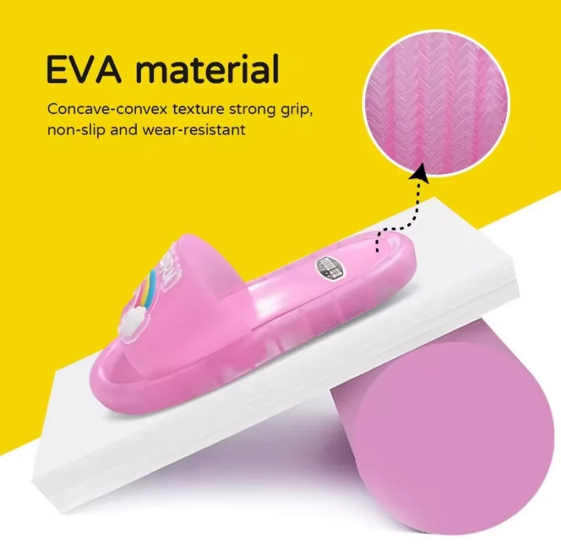 Unicorn Animals Prints Shoes Lighted Kids Slippers