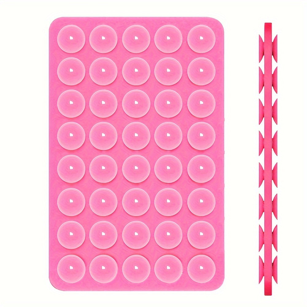 Silicone Suction Cup Phone Case Mount Double Sided, Phone Accessories Hands-Free Strong Grip Holder for Selfies and Videos, Silicon Phone Stand for iPhone and Android