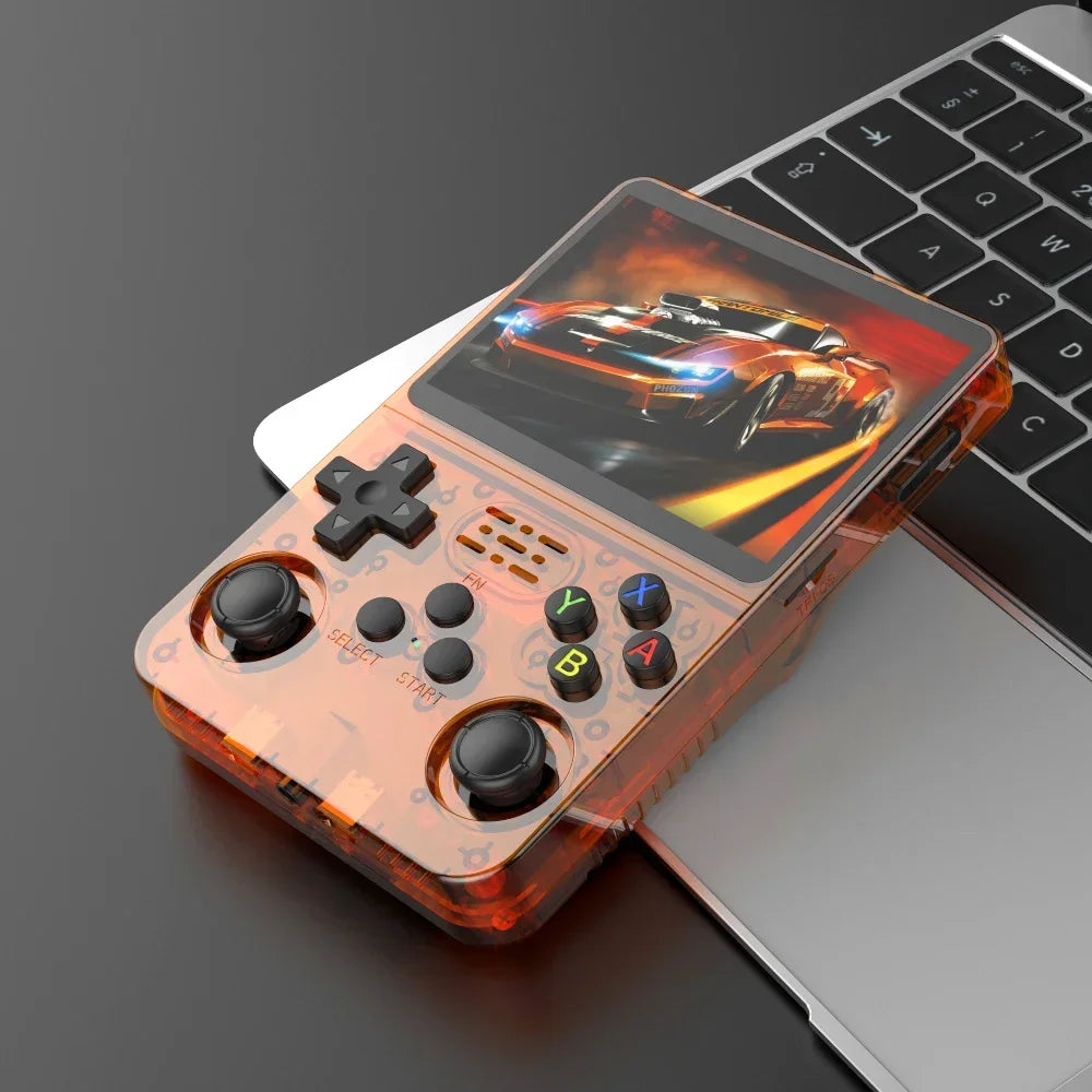 R36S Retro Handheld Game Console 64GB with 18000+ Games, 3.5" IPS Screen, Portable Linux Video Game Player, Pocket Emulator Console for Arcade, NES, PS1, GBA, MAME, and More Classic Games