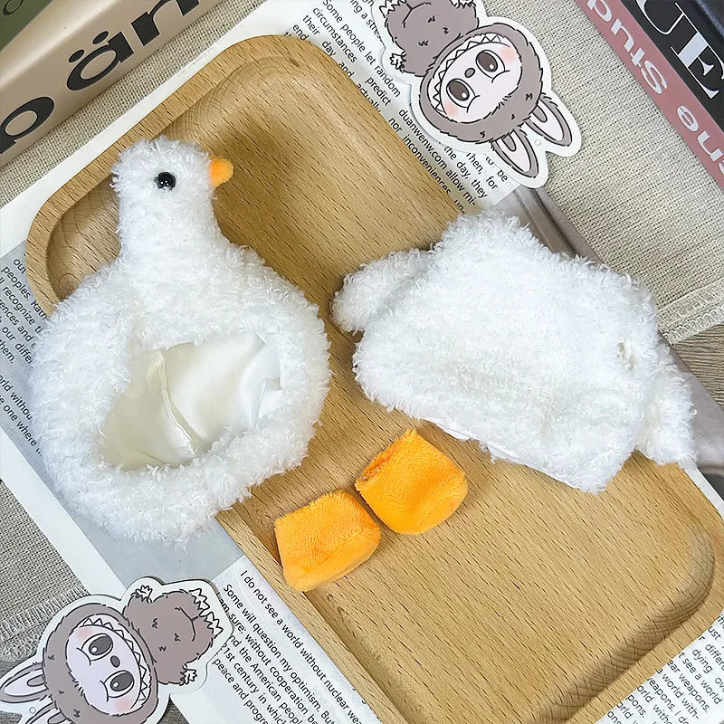 17Cm Cute Mini Plush Doll'S Clothes Outfit Accessories for Labubu Dolls Animal Style DIY Doll Clothes Accessories