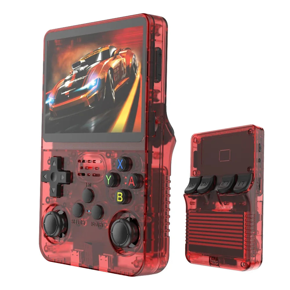 R36S Retro Handheld Game Console 64GB with 18000+ Games, 3.5" IPS Screen, Portable Linux Video Game Player, Pocket Emulator Console for Arcade, NES, PS1, GBA, MAME, and More Classic Games