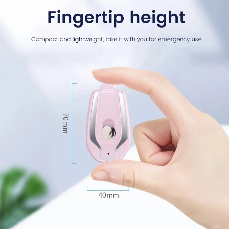 Portable Keychain Power Bank for Mobile - Fast Charging