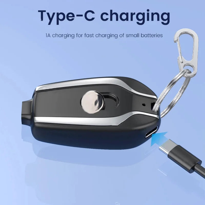 Portable Keychain Power Bank for Mobile - Fast Charging