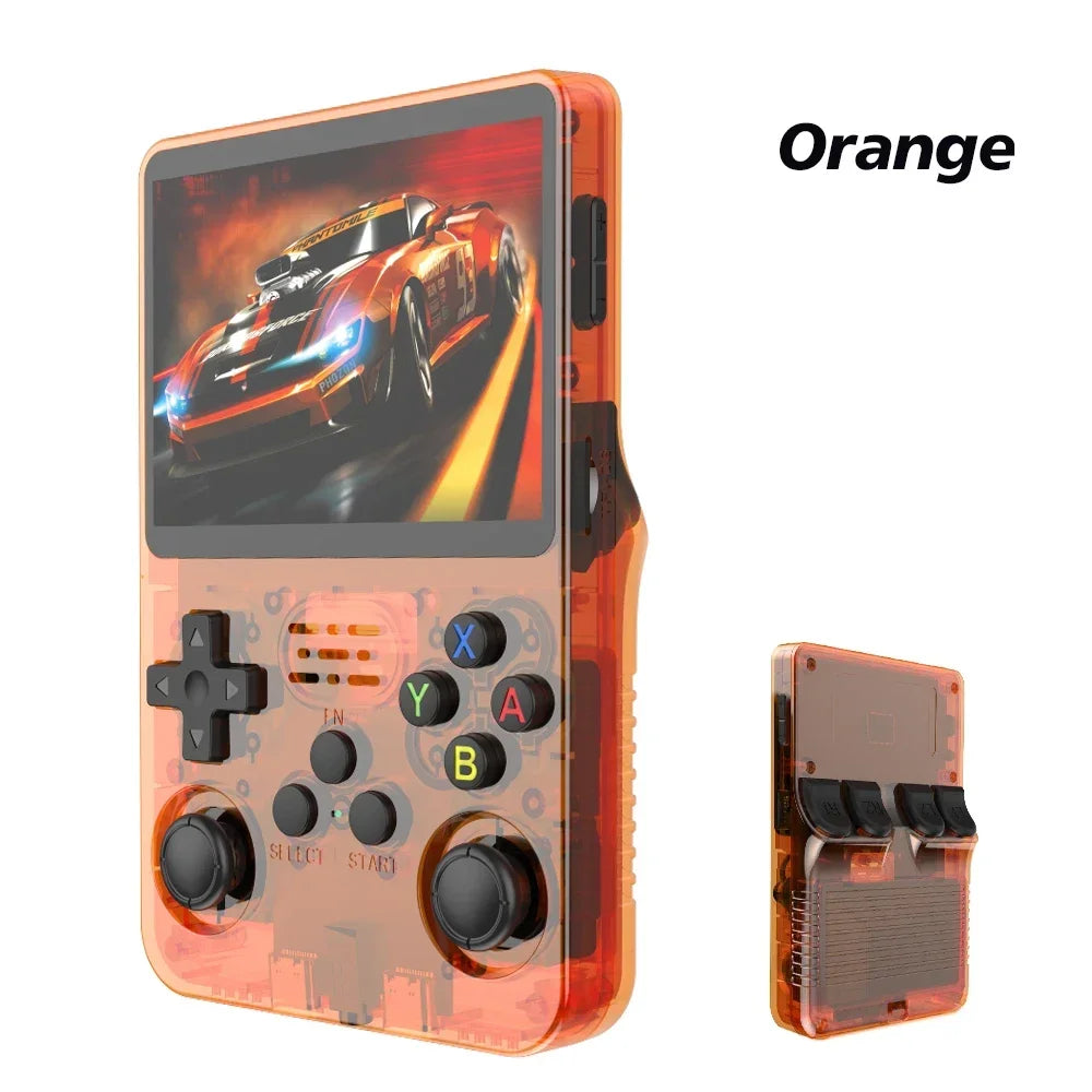 R36S Retro Handheld Game Console 64GB with 18000+ Games, 3.5" IPS Screen, Portable Linux Video Game Player, Pocket Emulator Console for Arcade, NES, PS1, GBA, MAME, and More Classic Games