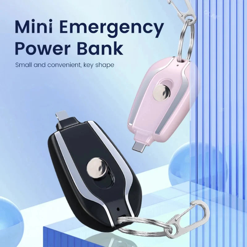 Portable Keychain Power Bank for Mobile - Fast Charging