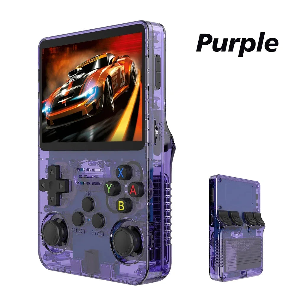 R36S Retro Handheld Game Console 64GB with 18000+ Games, 3.5" IPS Screen, Portable Linux Video Game Player, Pocket Emulator Console for Arcade, NES, PS1, GBA, MAME, and More Classic Games