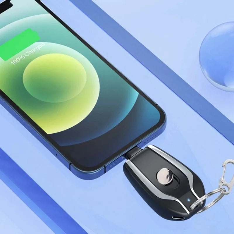 Portable Keychain Power Bank for Mobile - Fast Charging