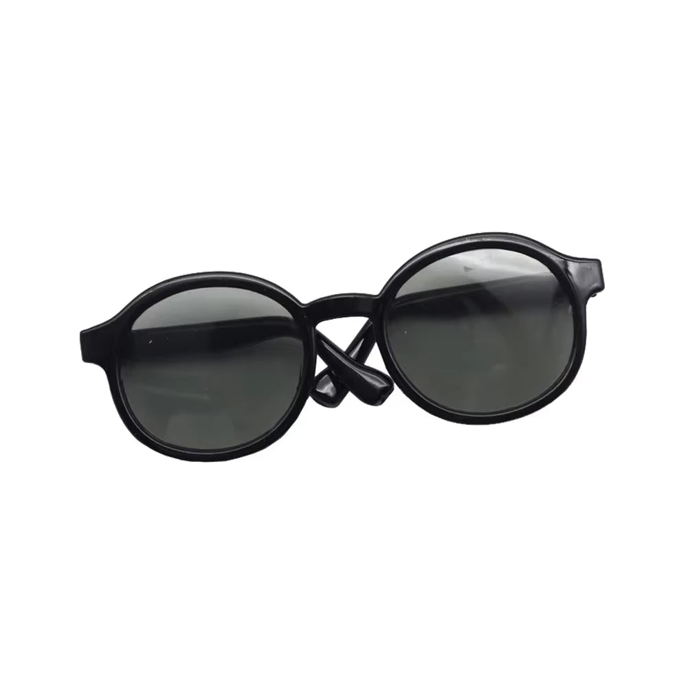 1PC 6.5Cm Transparent Plastic Glasses for 1/8 1/6 1/3 1/4 BJD for Labubu MSD SD Plush for EXO Doll Sunglasses