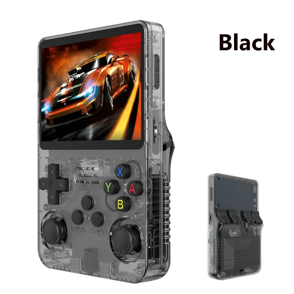 R36S Retro Handheld Game Console 64GB with 18000+ Games, 3.5" IPS Screen, Portable Linux Video Game Player, Pocket Emulator Console for Arcade, NES, PS1, GBA, MAME, and More Classic Games