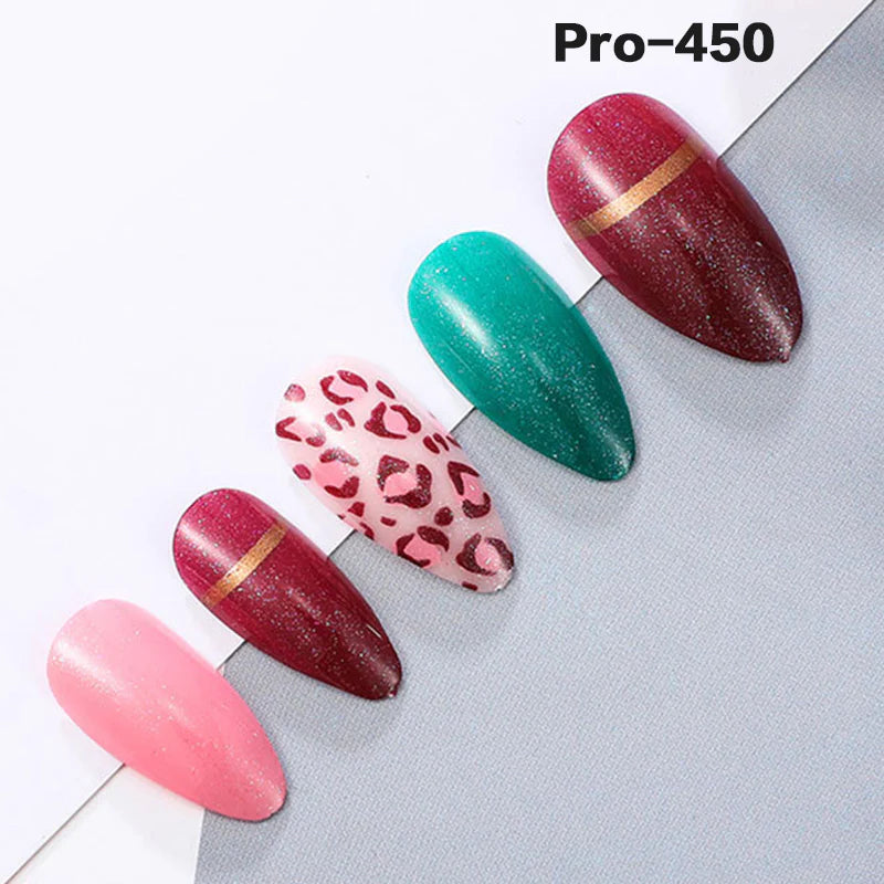 [Buy 6 Get 2]pro Mid-Length 401-500 Press on Nails 24Pcs/Sets Unique Design High Quality Reusable