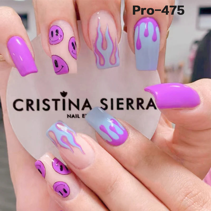 [Buy 6 Get 2]pro Mid-Length 401-500 Press on Nails 24Pcs/Sets Unique Design High Quality Reusable