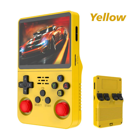R36S Retro Handheld Video Game Console Linux System 3.5-inch IPS Screen Portable Handheld Video Player 64GB 15000 Games