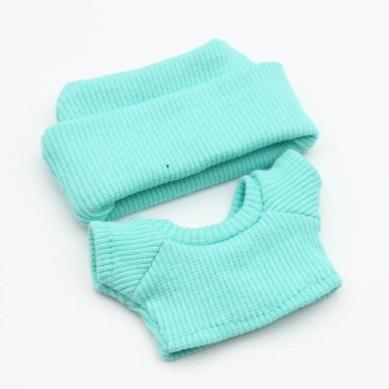 Labubu Casual T-Shirt 2 Sets - Soft Cotton Outfits for 17Cm Vinyl Dolls with Everyday Style