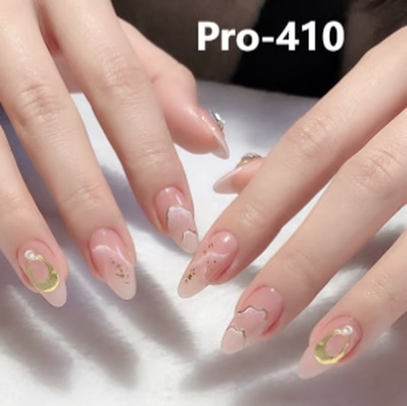 [Buy 6 Get 2]pro Mid-Length 401-500 Press on Nails 24Pcs/Sets Unique Design High Quality Reusable
