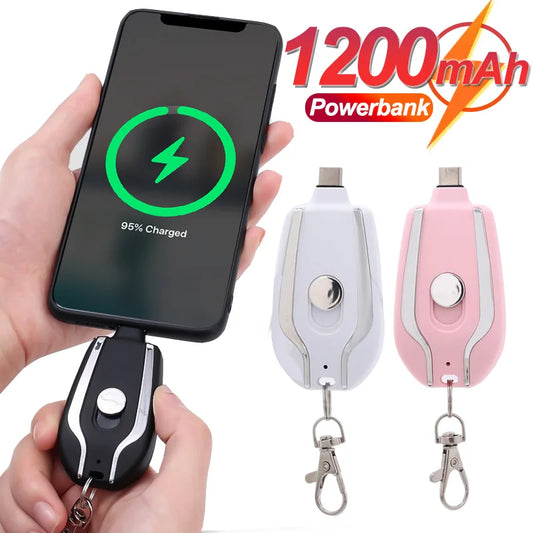 Portable Keychain Power Bank for Mobile - Fast Charging