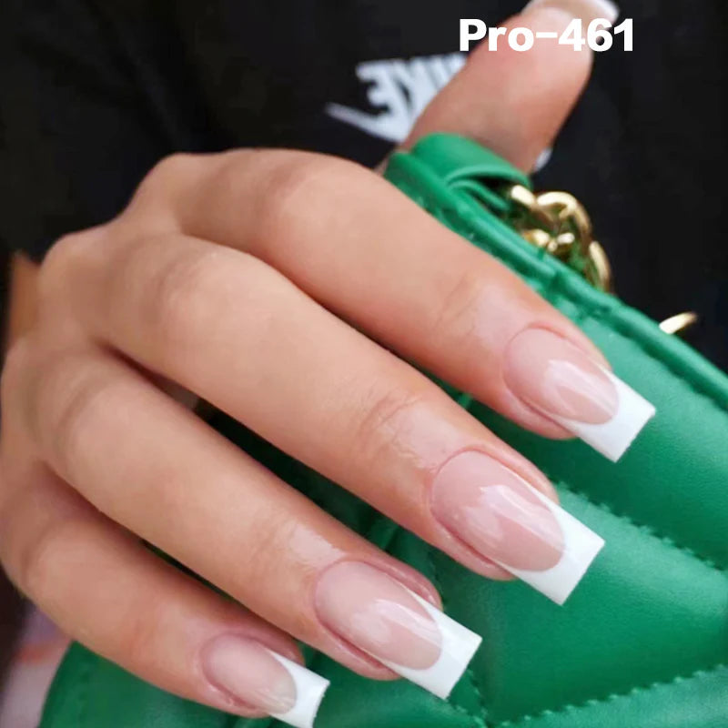 [Buy 6 Get 2]pro Mid-Length 401-500 Press on Nails 24Pcs/Sets Unique Design High Quality Reusable