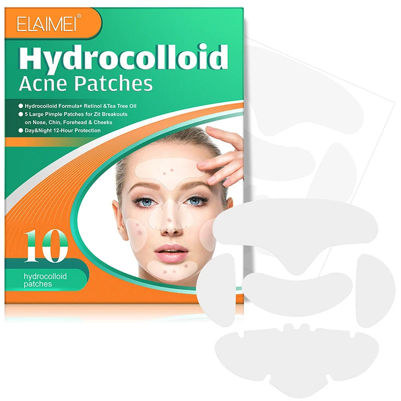 Hydrocolloid Face Acne Pimple Patch 1 Box Forhead、Nose、Chin、Cheek、Patch Acne Pimple Plaster Stick