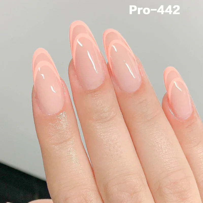 [Buy 6 Get 2]pro Mid-Length 401-500 Press on Nails 24Pcs/Sets Unique Design High Quality Reusable